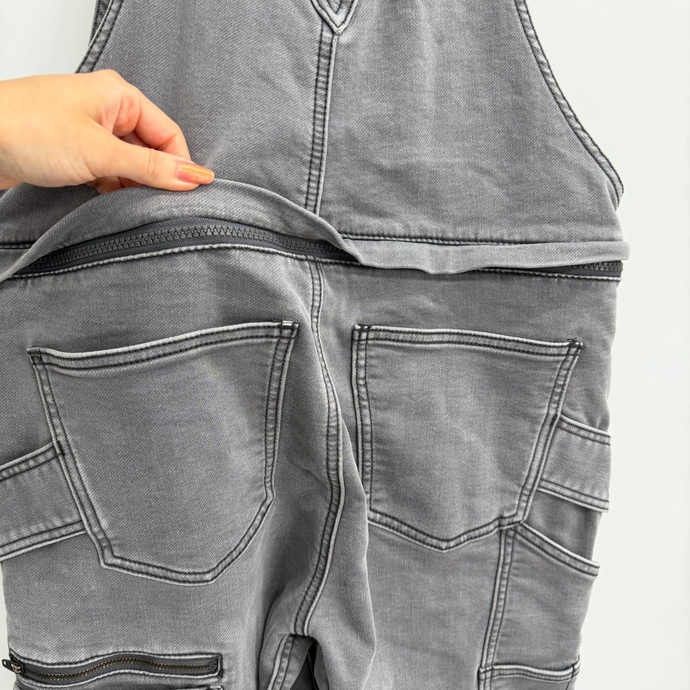 Dovetail Workwear Freshley Overalls Thermal Denim Size 8/34 Grey Fleece Lined - Picture 6 of 13